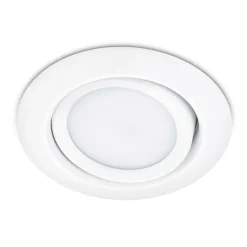 Ronde LED inbouwspot Rila in wit
