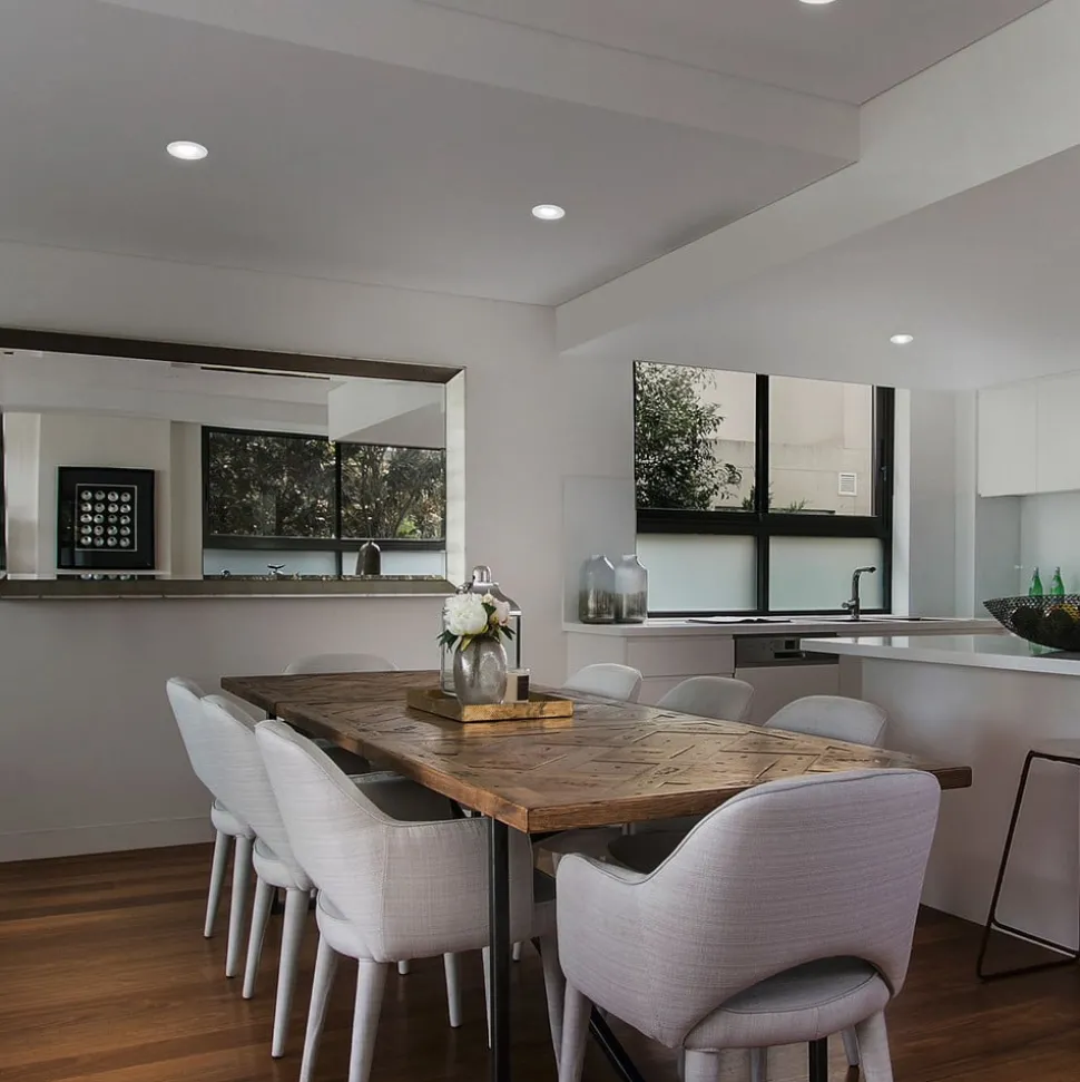 Ronde LED inbouwspot Rila in wit