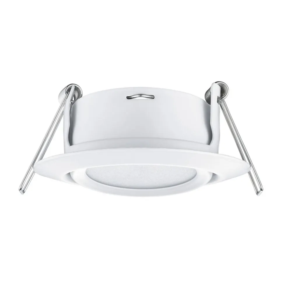Ronde LED inbouwspot Rila in wit