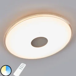 Ronde LED plafondlamp Shogun met glinsterlook