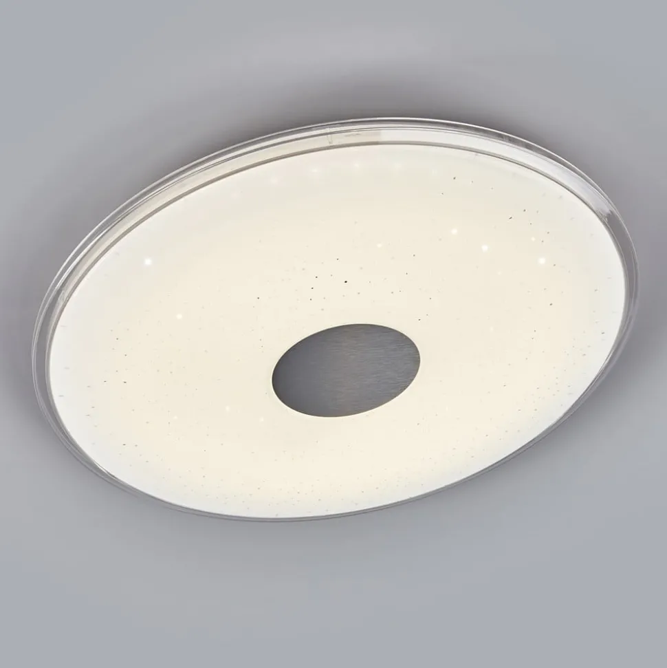 Ronde LED plafondlamp Shogun met glinsterlook