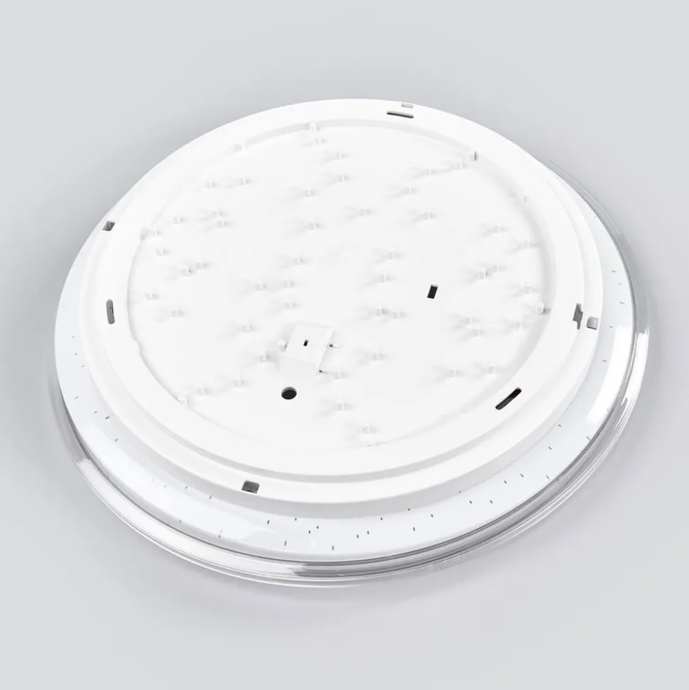 Ronde LED plafondlamp Shogun met glinsterlook