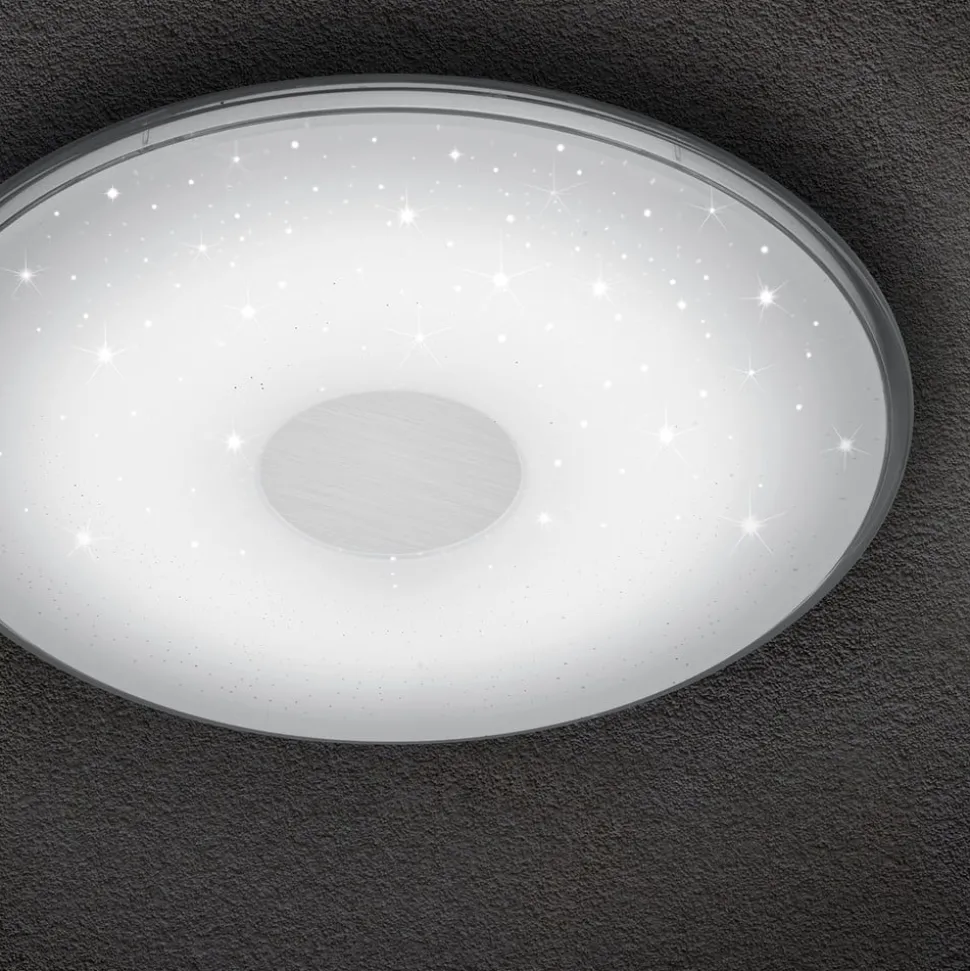 Ronde LED plafondlamp Shogun met glinsterlook