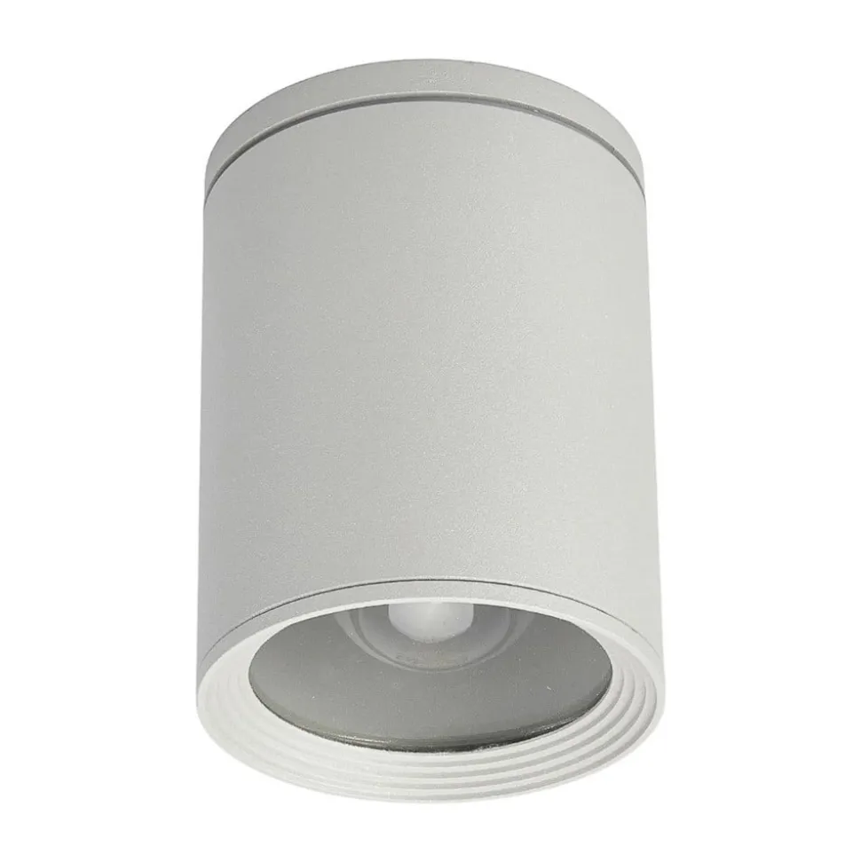 Ronde plafondspot Minna in zilvergrijs