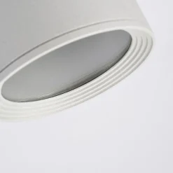 Ronde plafondspot Minna in zilvergrijs