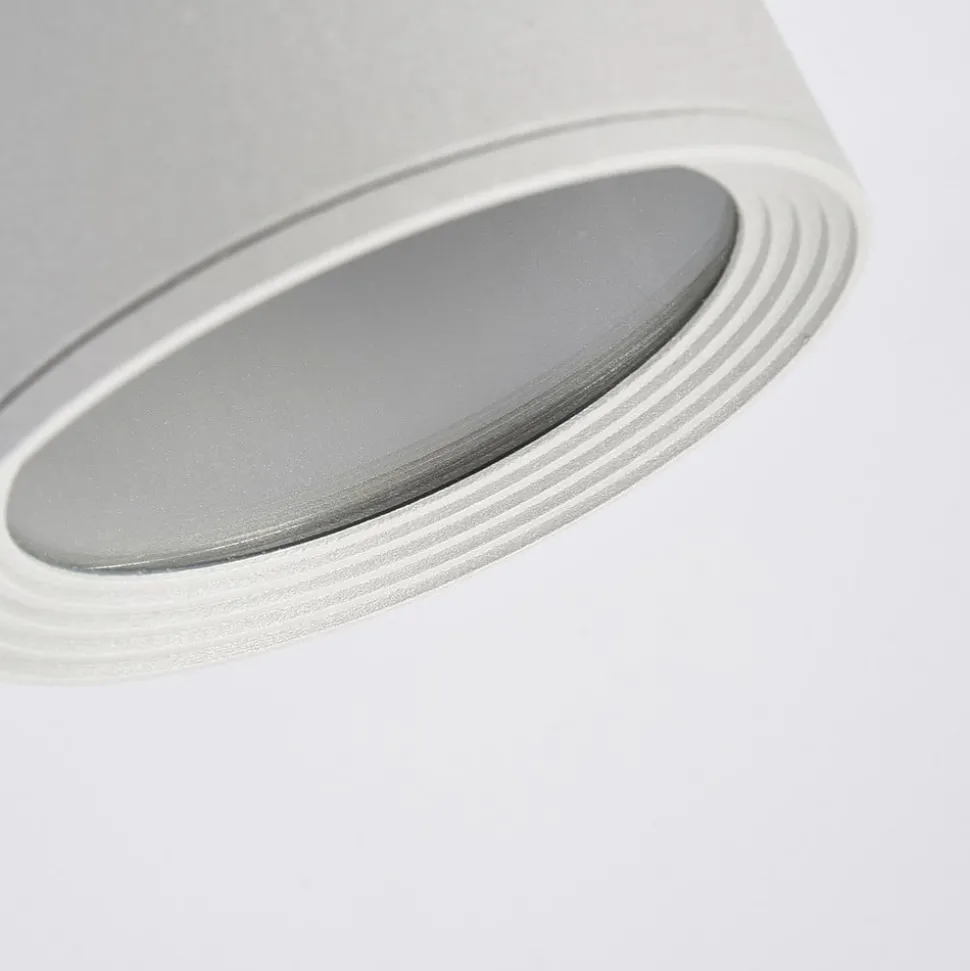 Ronde plafondspot Minna in zilvergrijs