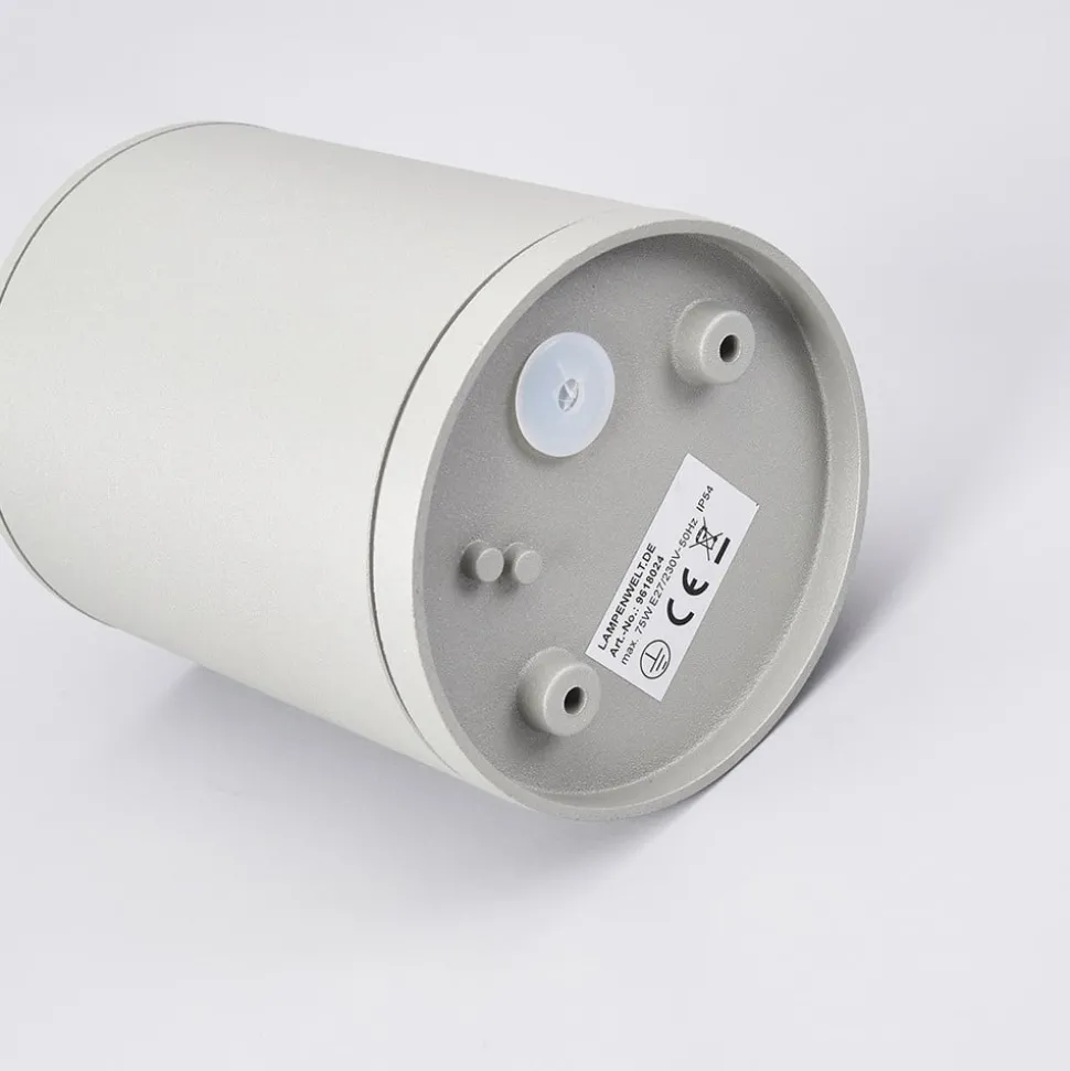 Ronde plafondspot Minna in zilvergrijs