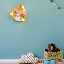 Rondell Escape plafondlamp, oranje, 3-lamps