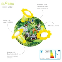 Rondell wandlamp Wildnis