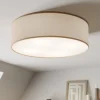 Rondo plafondlamp, beige, metaal, Ø 45 cm, E27
