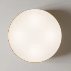 Rondo plafondlamp, beige, metaal, Ø 45 cm, E27