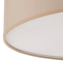 Rondo plafondlamp, beige, metaal, Ø 45 cm, E27