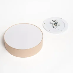 Rondo plafondlamp, beige, metaal, Ø 45 cm, E27