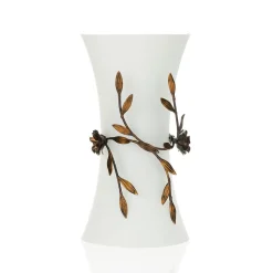 Rose wandlamp met glazen kap