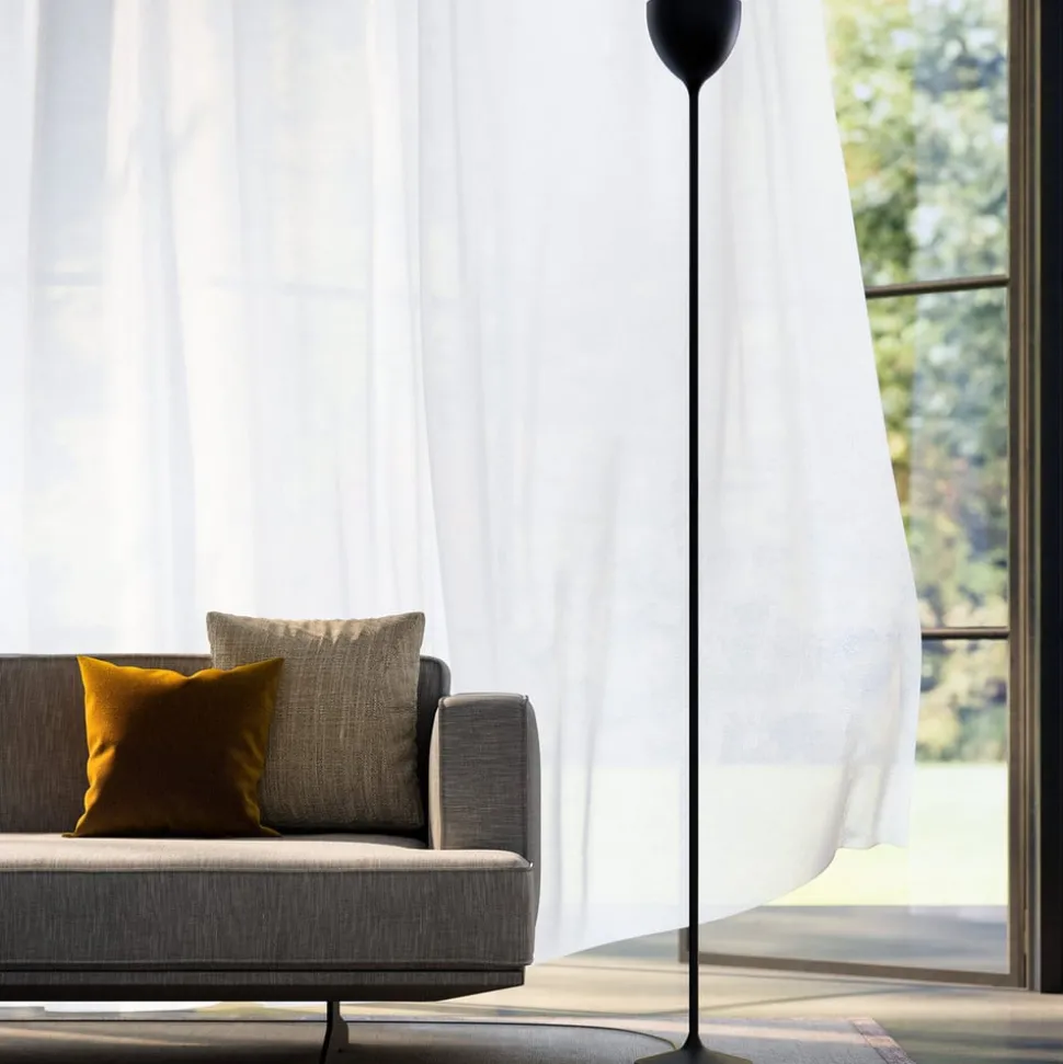 Rotaliana Drink LED vloerlamp, zwart mat