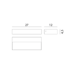 Rotaliana InOut W2 Indoor LED wandlamp 2.700K