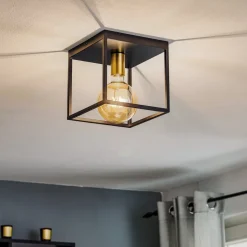 Ruben plafondlamp, zwart