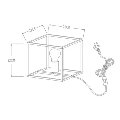 Ruben tafellamp, zwart
