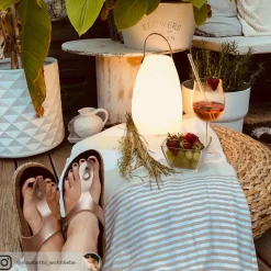 Ruby LED tafellamp met RGB kleurverandering, Ø 18 cm