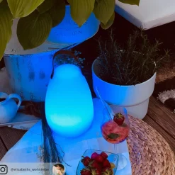 Ruby LED tafellamp met RGB kleurverandering, Ø 18 cm