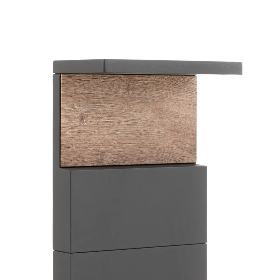 Ruka LED tuinpadverlichting met houten element, 60 cm