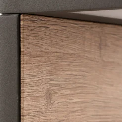 Ruka LED tuinpadverlichting met houten element, 60 cm