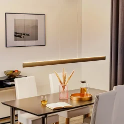 Runa LED hanglamp, brons, lengte 152 cm