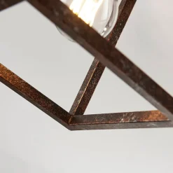 Rustieke plafondlamp Emin met metalen armatuur