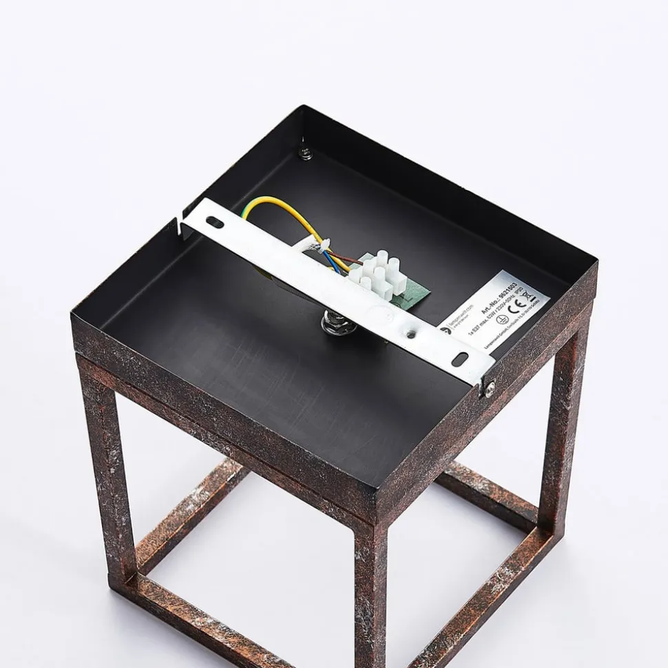 Rustieke plafondlamp Emin met metalen armatuur