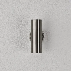 RVS buitenwandlamp hakon 2 lichts