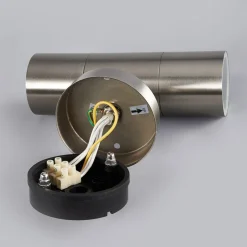 RVS buitenwandlamp hakon 2 lichts