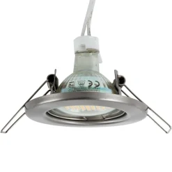 Rvs MR16-inbouwspot 12V, niet zwenkbaar