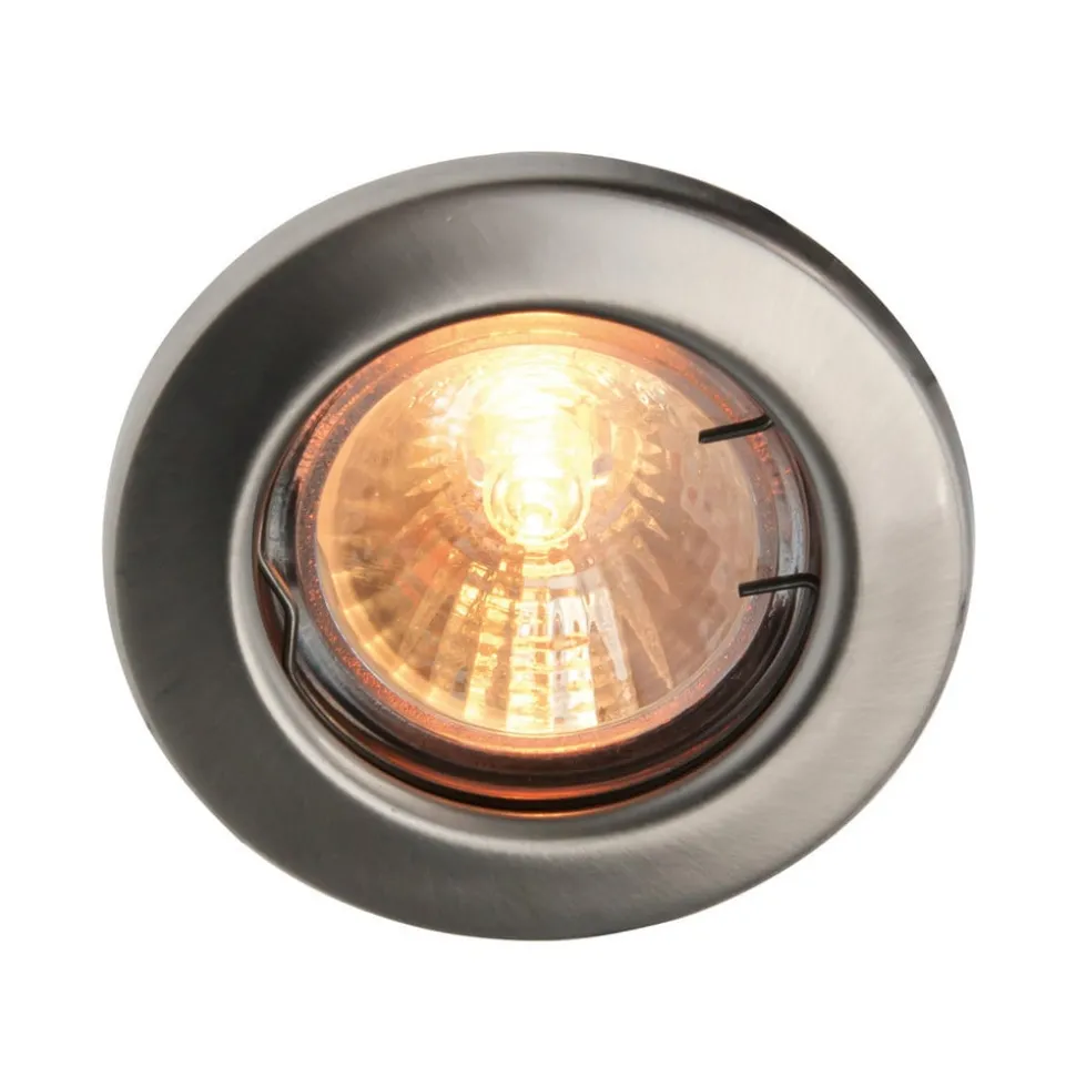 Rvs MR16-inbouwspot 12V, niet zwenkbaar