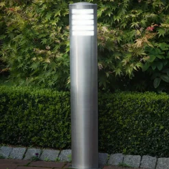 Rvs tuinpadverlichting Todd voor spaarlamp