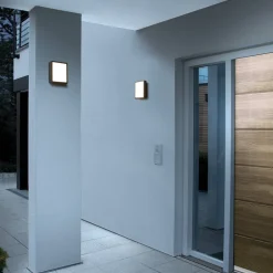 RZB HB 107 LED buitenwandlamp vierkant, frontaal