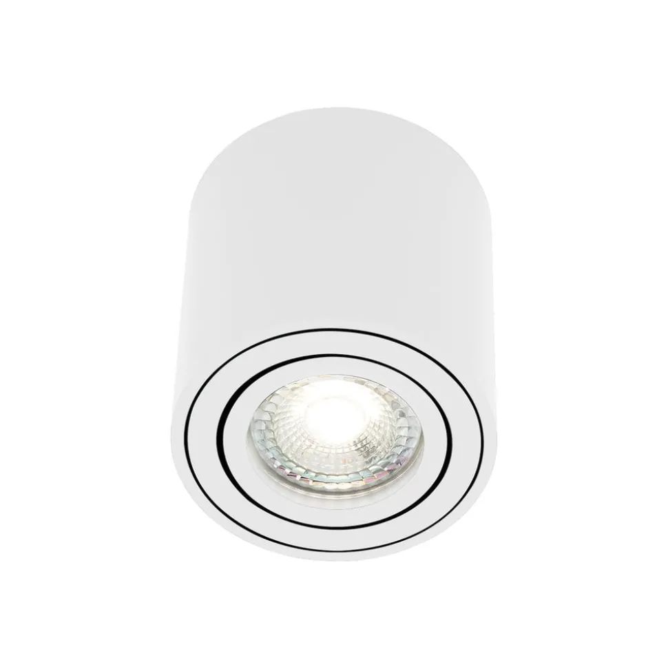 Sabonis Oppervlakte downlight, GU10, aluminium, wit