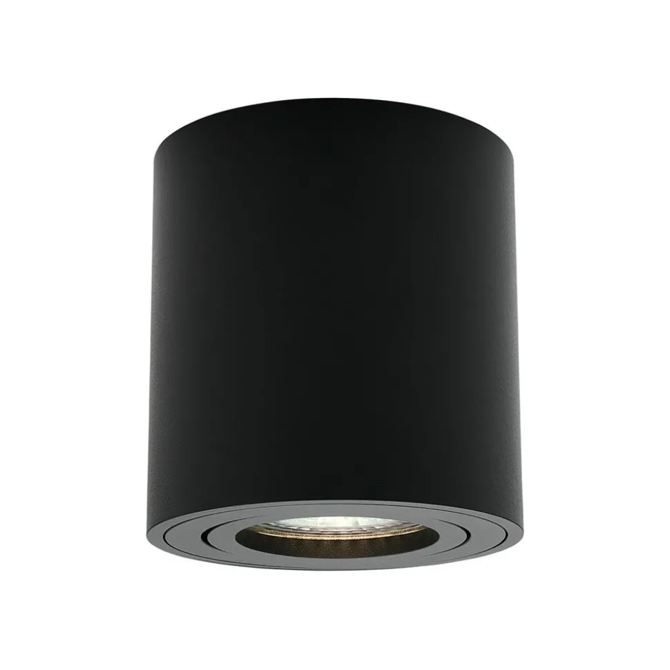 Sabonis Oppervlakte downlight, GU10, aluminium, zwart