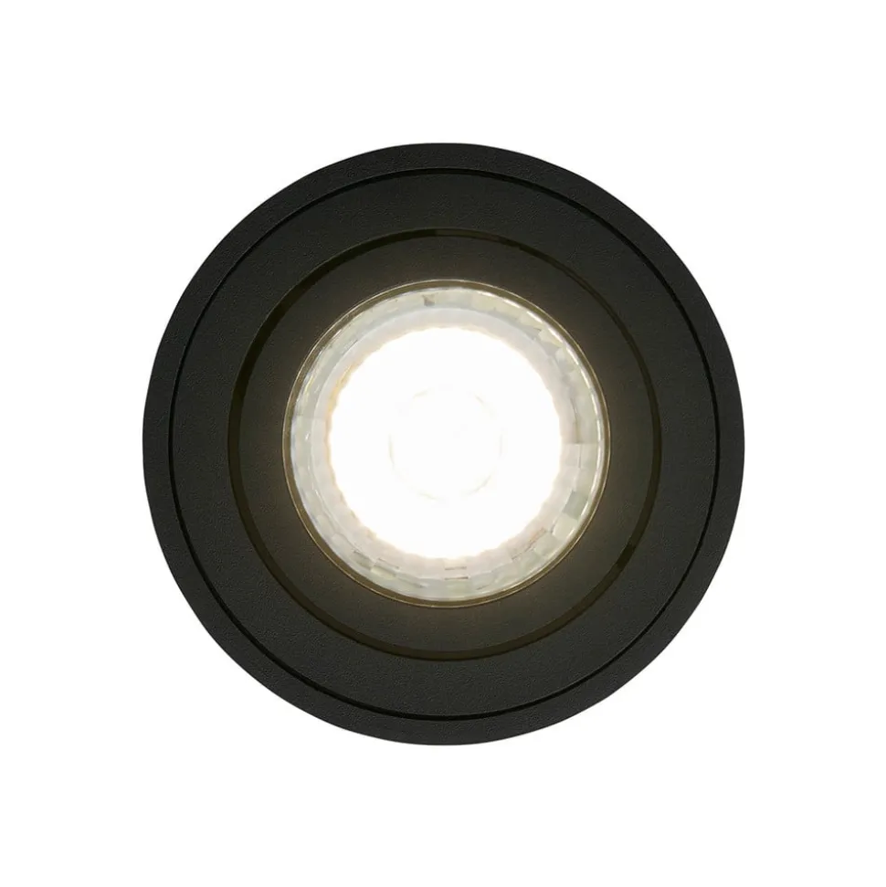 Sabonis Oppervlakte downlight, GU10, aluminium, zwart