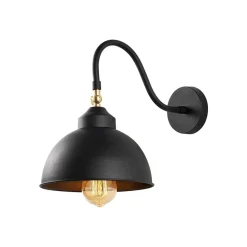 Saglam 3742 wandlamp, verstelbaar, zwart