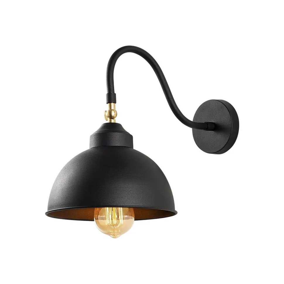 Saglam 3742 wandlamp, verstelbaar, zwart