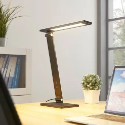 Salome - dimbare LED bureaulamp, zwart