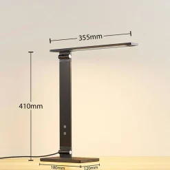 Salome - dimbare LED bureaulamp, zwart