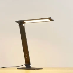 Salome - dimbare LED bureaulamp, zwart