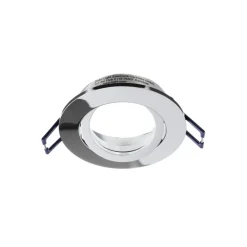 Samsola plafond inbouwlamp, glanzend zilver, Ø 8 cm, metaal