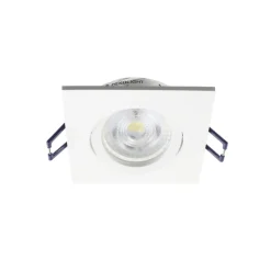 Samsola plafond inbouwlamp, wit, 9 x 9 cm, metaal