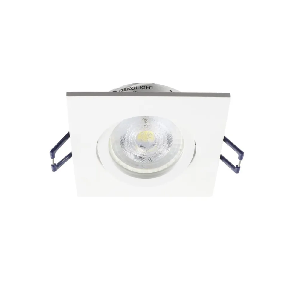 Samsola plafond inbouwlamp, wit, 9 x 9 cm, metaal