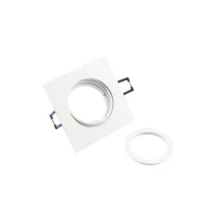 Samsola plafond inbouwlamp, wit, 9 x 9 cm, metaal