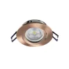 Samsola plafond inbouwlamp, koperkleurig, Ø 8 cm, metaal