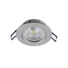 Samsola plafond inbouwlamp, aluminiumkleurig, Ø 8 cm, metaal
