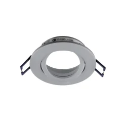 Samsola plafond inbouwlamp, aluminiumkleurig, Ø 8 cm, metaal